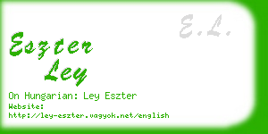 eszter ley business card